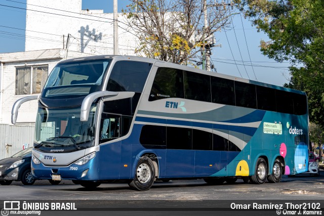 ETN - Enlaces Terrestres Nacionales 7040 na cidade de Gustavo A. Madero, Ciudad de México, México, por Omar Ramírez Thor2102. Número da foto: #10687672.