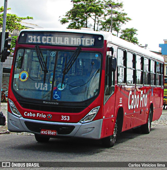 Auto Viação Salineira 353 na cidade de Cabo Frio, Rio de Janeiro, Brasil, por Carlos Vinícios lima. Número da foto: #10687219.