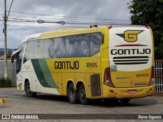 Empresa Gontijo de Transportes 18905 na cidade de Vitória da Conquista, Bahia, Brasil, por Rava Ogawa. ID da foto: 10686309.