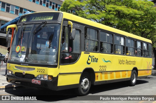 Viação Elite 2222 na cidade de Volta Redonda, Rio de Janeiro, Brasil, por Paulo Henrique Pereira Borges. Número da foto: #10685979.