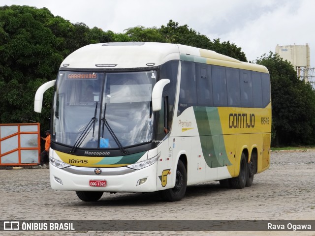 Empresa Gontijo de Transportes 18645 na cidade de Vitória da Conquista, Bahia, Brasil, por Rava Ogawa. ID da foto: 10686284.