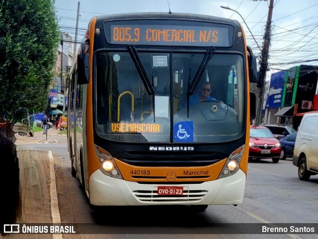 Auto Viação Marechal Brasília 440183 na cidade de Taguatinga, Distrito Federal, Brasil, por Brenno Santos. ID da foto: 10687294.