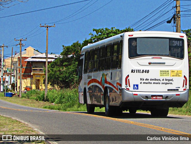Auto Viação Salineira RJ 111.040 na cidade de Arraial do Cabo, Rio de Janeiro, Brasil, por Carlos Vinícios lima. Número da foto: #10687185.
