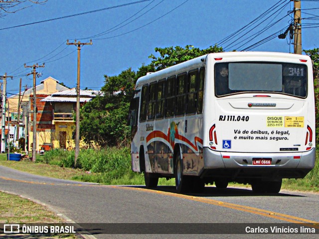 Auto Viação Salineira RJ 111.040 na cidade de Arraial do Cabo, Rio de Janeiro, Brasil, por Carlos Vinícios lima. ID da foto: 10687185.