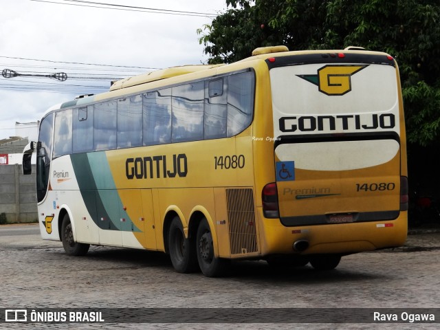 Empresa Gontijo de Transportes 14080 na cidade de Vitória da Conquista, Bahia, Brasil, por Rava Ogawa. ID da foto: 10686297.