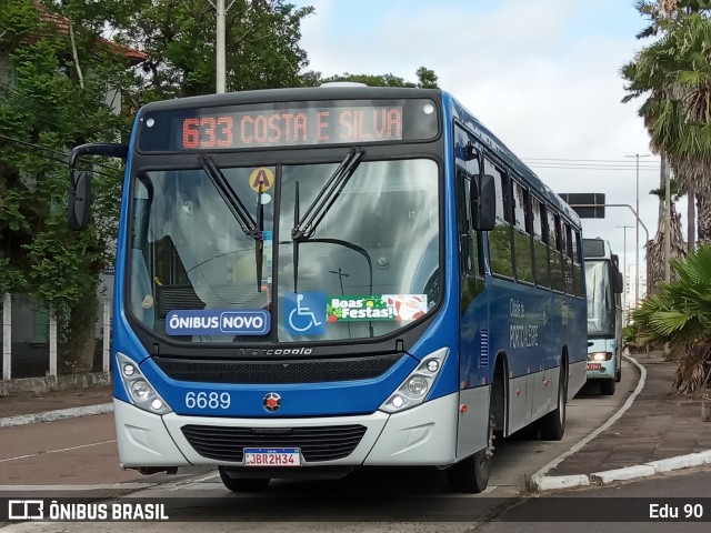 SOPAL - Sociedade de Ônibus Porto-Alegrense Ltda. 6689 na cidade de Porto Alegre, Rio Grande do Sul, Brasil, por Edu 90. Número da foto: #10688340.