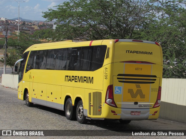 Viação Itapemirim 60719 na cidade de Caruaru, Pernambuco, Brasil, por Lenilson da Silva Pessoa. ID da foto: 10688743.