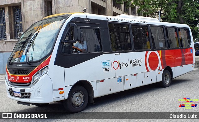 Auto Viação Alpha A48050 na cidade de Rio de Janeiro, Rio de Janeiro, Brasil, por Claudio Luiz. Número da foto: #10691115.