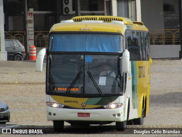 Empresa Gontijo de Transportes 14945 na cidade de João Monlevade, Minas Gerais, Brasil, por Douglas Célio Brandao. ID da foto: 10690803.