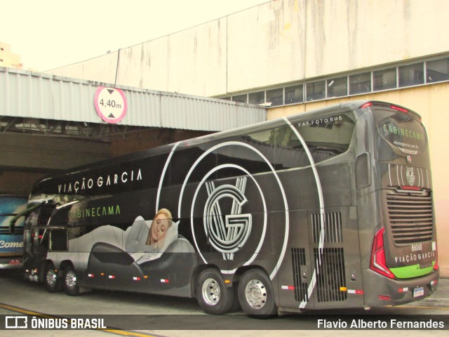 Viação Garcia 86068 na cidade de Sorocaba, São Paulo, Brasil, por Flavio Alberto Fernandes. Número da foto: #10690240.