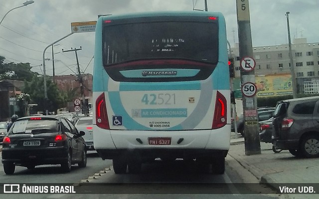 Auto Viação Dragão do Mar 42521 na cidade de Fortaleza, Ceará, Brasil, por Vitor UDB.. Número da foto: #10688583.