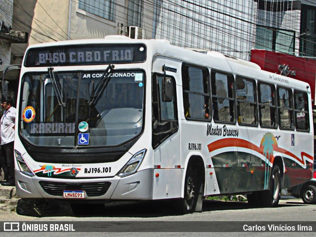 Viação Montes Brancos RJ 196.101 na cidade de Saquarema, Rio de Janeiro, Brasil, por Carlos Vinícios lima. Número da foto: #10691125.