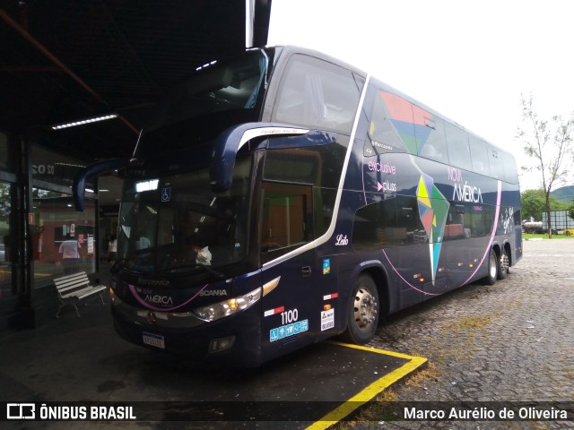 Nova América Turismo 1100 na cidade de Campos dos Goytacazes, Rio de Janeiro, Brasil, por Marco Aurélio de Oliveira. ID da foto: 10688021.