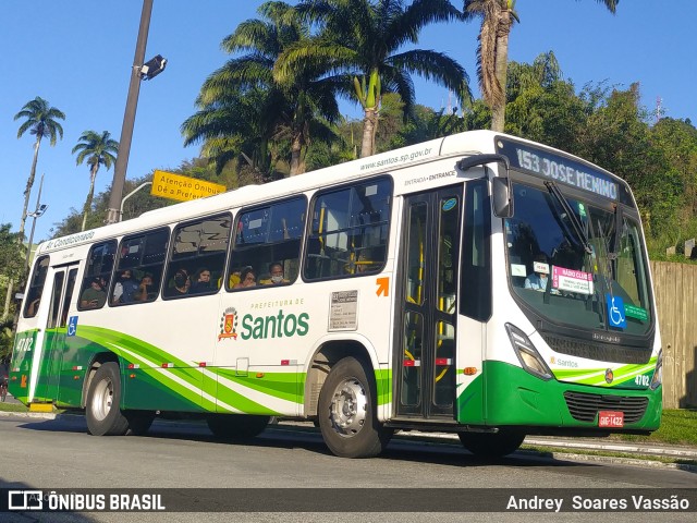 Viação Piracicabana Santos 4702 na cidade de Santos, São Paulo, Brasil, por Andrey  Soares Vassão. Número da foto: #10688136.