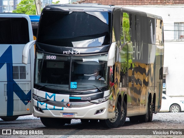 Empresa de Ônibus Nossa Senhora da Penha 60045 na cidade de Joinville, Santa Catarina, Brasil, por Vinicius Petris. ID da foto: 10690955.