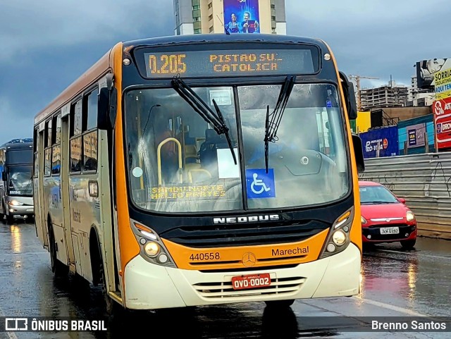 Auto Viação Marechal Brasília 440558 na cidade de Taguatinga, Distrito Federal, Brasil, por Brenno Santos. ID da foto: 10688110.