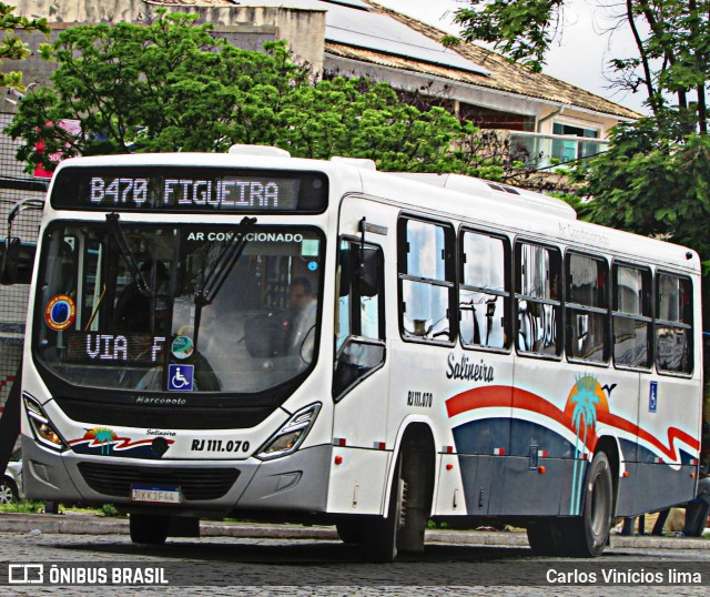 Auto Viação Salineira RJ 111.070 na cidade de Cabo Frio, Rio de Janeiro, Brasil, por Carlos Vinícios lima. ID da foto: 10689533.