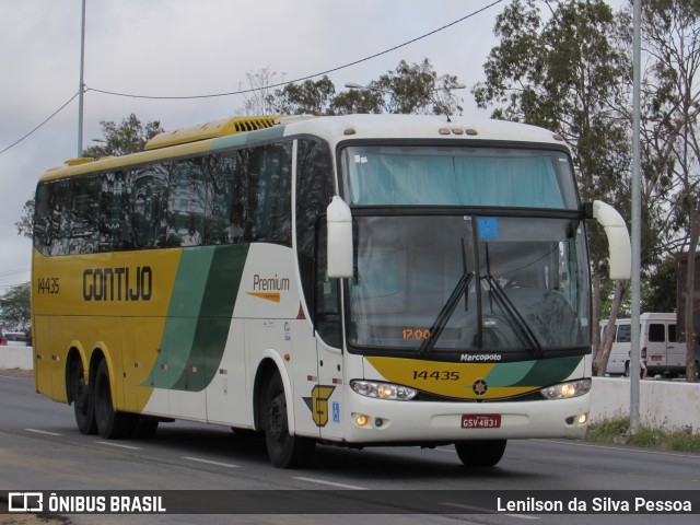 Empresa Gontijo de Transportes 14435 na cidade de Caruaru, Pernambuco, Brasil, por Lenilson da Silva Pessoa. ID da foto: 10688775.