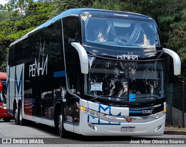 Empresa de Ônibus Nossa Senhora da Penha 53080 na cidade de São Paulo, São Paulo, Brasil, por José Vitor Oliveira Soares. ID da foto: 10688435.