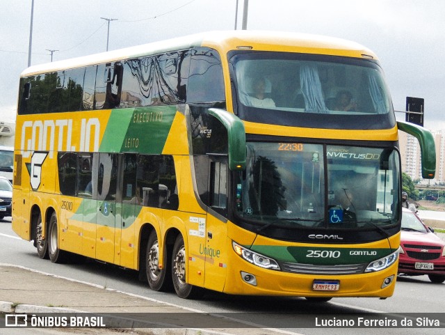 Empresa Gontijo de Transportes 25010 na cidade de São Paulo, São Paulo, Brasil, por Luciano Ferreira da Silva. ID da foto: 10690287.