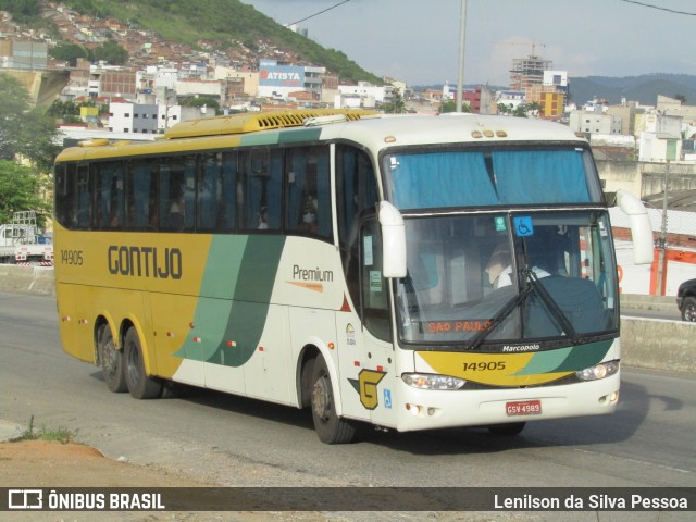 Empresa Gontijo de Transportes 14905 na cidade de Caruaru, Pernambuco, Brasil, por Lenilson da Silva Pessoa. ID da foto: 10690142.