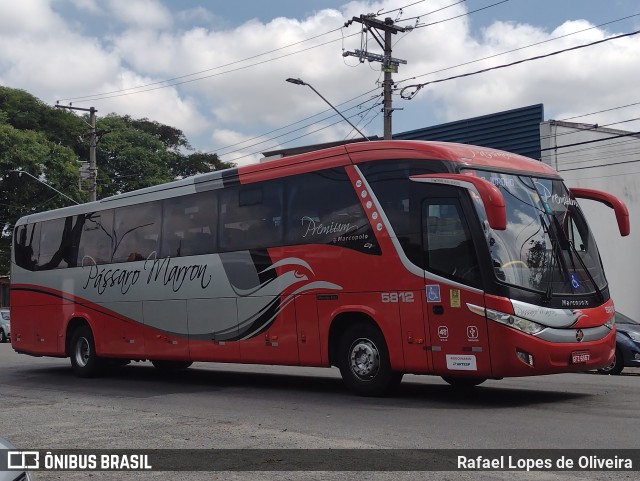 Empresa de Ônibus Pássaro Marron 5812 na cidade de São Paulo, São Paulo, Brasil, por Rafael Lopes de Oliveira. Número da foto: #10688460.