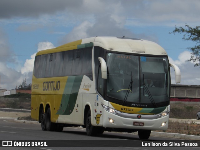 Empresa Gontijo de Transportes 18390 na cidade de Caruaru, Pernambuco, Brasil, por Lenilson da Silva Pessoa. ID da foto: 10688690.