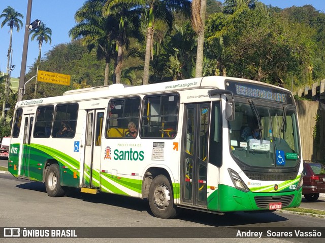 Viação Piracicabana Santos 4722 na cidade de Santos, São Paulo, Brasil, por Andrey  Soares Vassão. Número da foto: #10688108.