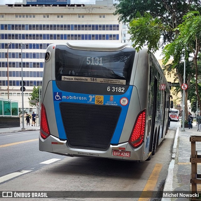 Viação Paratodos > São Jorge > Metropolitana São Paulo > Mobibrasil 6 3182 na cidade de São Paulo, São Paulo, Brasil, por Michel Nowacki. Número da foto: #10690949.