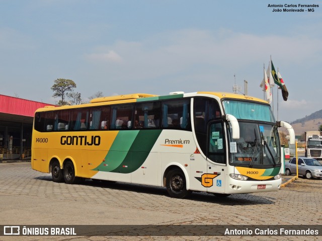 Empresa Gontijo de Transportes 14000 na cidade de João Monlevade, Minas Gerais, Brasil, por Antonio Carlos Fernandes. ID da foto: 10692527.