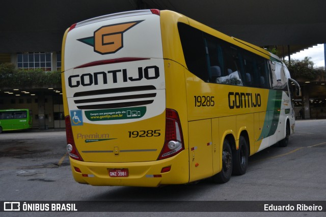 Empresa Gontijo de Transportes 19285 na cidade de Belo Horizonte, Minas Gerais, Brasil, por Eduardo Ribeiro. ID da foto: 10694863.