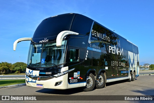 Empresa de Ônibus Nossa Senhora da Penha 60065 na cidade de Florianópolis, Santa Catarina, Brasil, por Eduardo Ribeiro. ID da foto: 10693673.