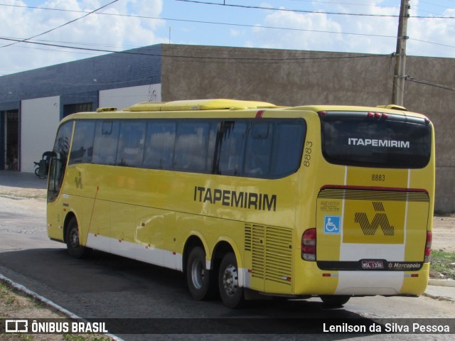 Viação Itapemirim 8883 na cidade de Caruaru, Pernambuco, Brasil, por Lenilson da Silva Pessoa. ID da foto: 10693164.