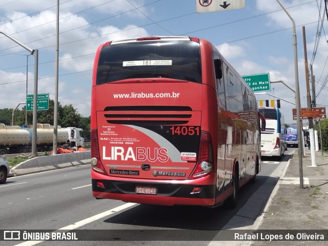 Lirabus 14051 na cidade de São Paulo, São Paulo, Brasil, por Rafael Lopes de Oliveira. Número da foto: #10691453.
