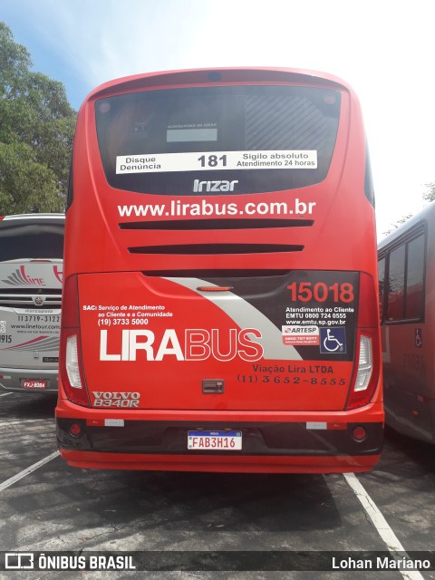 Lirabus 15018 na cidade de Vinhedo, São Paulo, Brasil, por Lohan Mariano. Número da foto: #10692468.