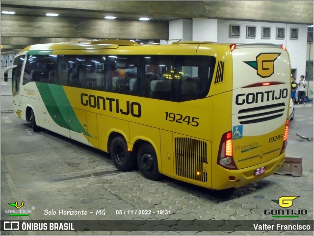 Empresa Gontijo de Transportes 19245 na cidade de Belo Horizonte, Minas Gerais, Brasil, por Valter Francisco. ID da foto: 10693335.