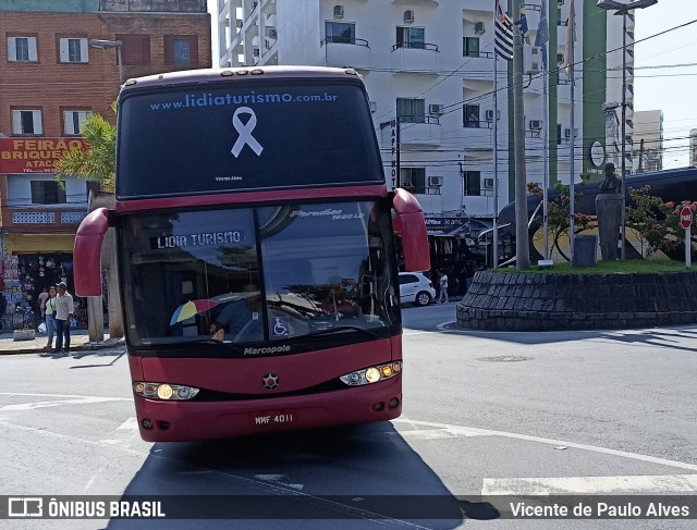 Lidia Turismo 4011 na cidade de Aparecida, São Paulo, Brasil, por Vicente de Paulo Alves. Número da foto: #10691321.