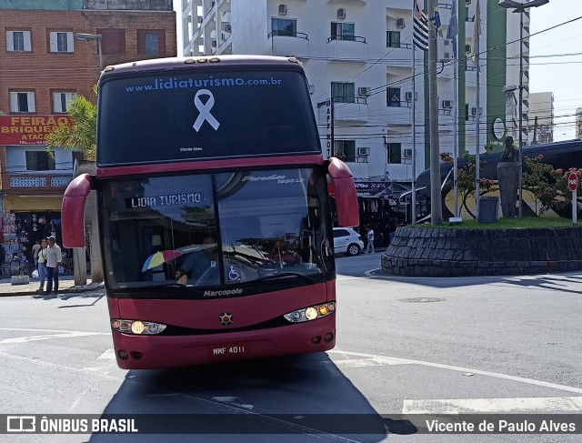 Lidia Turismo 4011 na cidade de Aparecida, São Paulo, Brasil, por Vicente de Paulo Alves. ID da foto: 10691321.