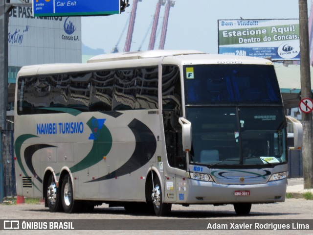 Nambei Turismo 691 na cidade de Santos, São Paulo, Brasil, por Adam Xavier Rodrigues Lima. ID da foto: 10694547.