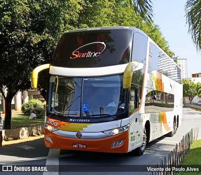 Starline Turismo 2100 na cidade de Aparecida, São Paulo, Brasil, por Vicente de Paulo Alves. ID da foto: 10691342.