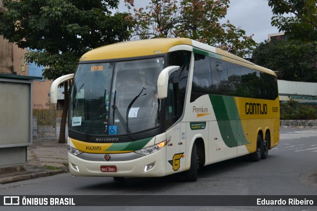 Empresa Gontijo de Transportes 19285 na cidade de Belo Horizonte, Minas Gerais, Brasil, por Eduardo Ribeiro. ID da foto: 10694857.