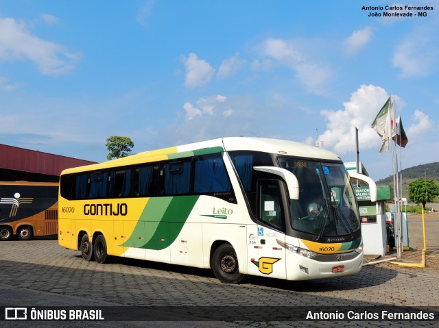 Empresa Gontijo de Transportes 16070 na cidade de João Monlevade, Minas Gerais, Brasil, por Antonio Carlos Fernandes. Número da foto: #10692553.