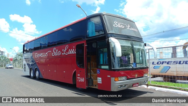 Expresso São Luiz 7260 na cidade de Rio Verde, Goiás, Brasil, por Daniel Henrique. Número da foto: #10692755.