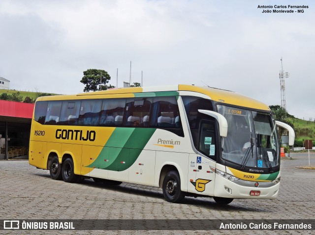 Empresa Gontijo de Transportes 19210 na cidade de João Monlevade, Minas Gerais, Brasil, por Antonio Carlos Fernandes. Número da foto: #10692569.