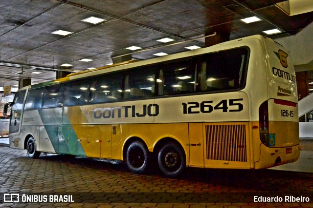 Empresa Gontijo de Transportes 12645 na cidade de Belo Horizonte, Minas Gerais, Brasil, por Eduardo Ribeiro. ID da foto: 10694853.