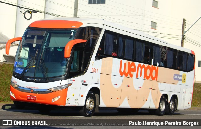 Planalto Transportes 3011 na cidade de Curitiba, Paraná, Brasil, por Paulo Henrique Pereira Borges. Número da foto: #10694688.