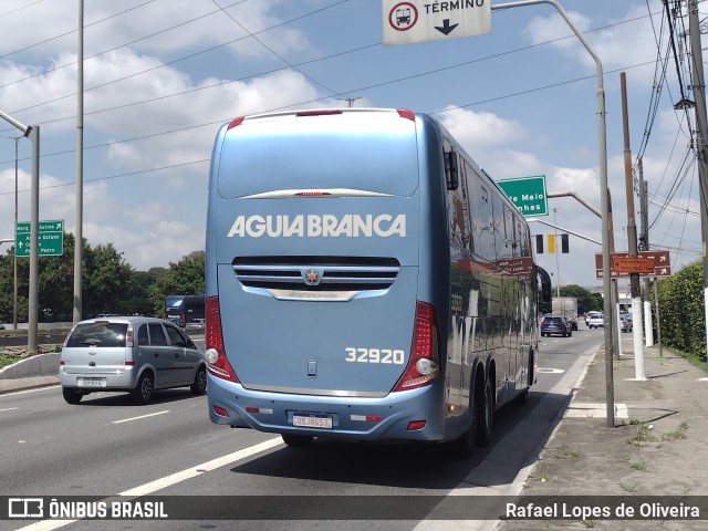 Viação Águia Branca 32920 na cidade de São Paulo, São Paulo, Brasil, por Rafael Lopes de Oliveira. ID da foto: 10691469.