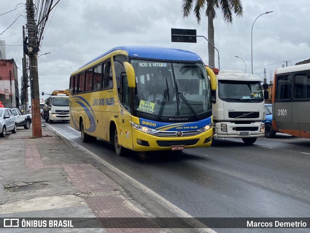 Viação Lírio dos Vales 9800 na cidade de Serra, Espírito Santo, Brasil, por Marcos Demetrio. Número da foto: #10694685.