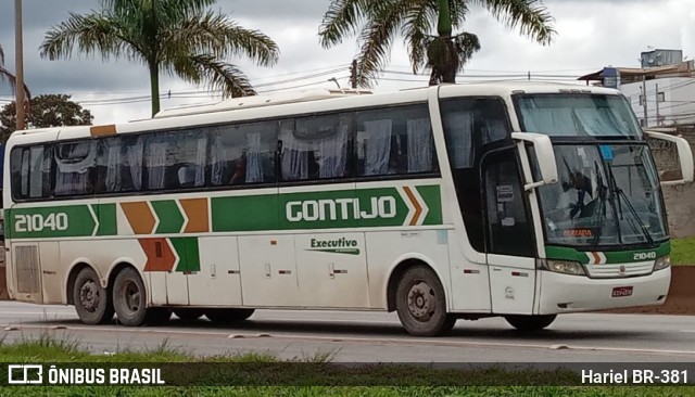 Empresa Gontijo de Transportes 21040 na cidade de Betim, Minas Gerais, Brasil, por Hariel BR-381. ID da foto: 10693719.