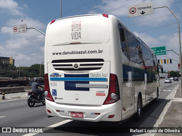 VIDA - Viação Danúbio Azul 18005 na cidade de São Paulo, São Paulo, Brasil, por Rafael Lopes de Oliveira. Número da foto: #10692911.
